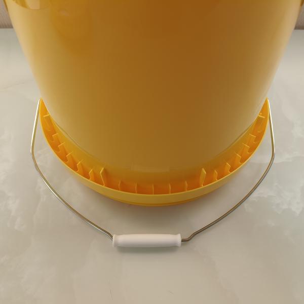 18L 4.8 Gallon 5 Gallon Plastic Paint Yellow Bucket High Temperature Resistant