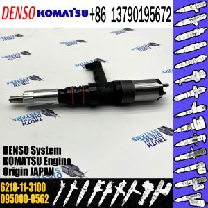 6D140 Engine Injector 095000-0562 For 6218-11-3100 PC750-6 PC600-8 PC800-6
