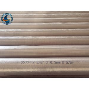SS304 9-5/8" 0.5mm Slot Water Well Screen For 600M Depth Water Wells