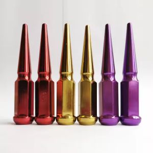 M14x1.5 Spike Lug Nuts Solid 4.4" Tall Replacement For 5 Lug Wheels