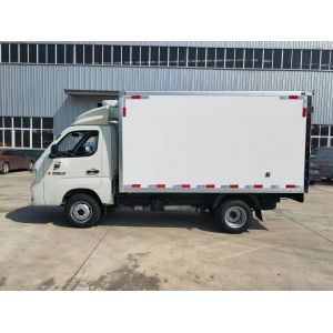 122HP 3.12m 4X2 Refrigerated Freezer Truck Van Gasoline Foton Xiangling M1 Truck