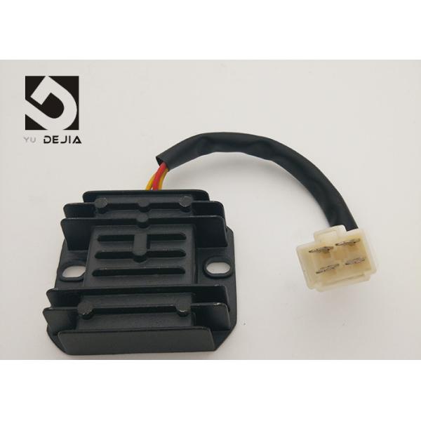 Quality Loncin Motorcycle Regulator Rectifier , 4 Wire Voltage Regulator Adapted 8 Windings Stator wholesale