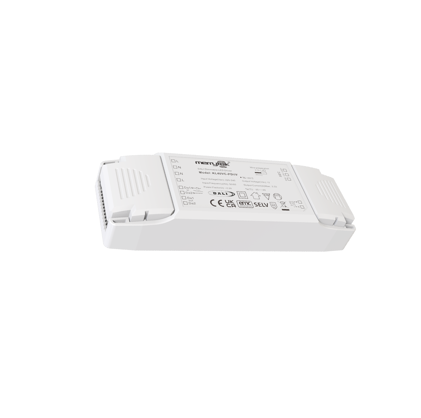 40W constant voltage led driver 12v DALI DT8 led strip dimmable driver with 5