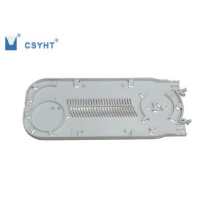 China White Stackable Fiber Cable Management Tray 24FO With Transparent Cover on sale