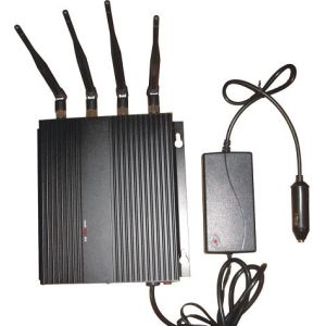 3G 33dBm Car Cell Phone Signal Jammer Blocker EST-808F1 With 4 Antenna