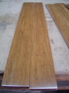 China Carbonized strand woven bamboo flooring with UV lacquer, harder than wood flooring on sale