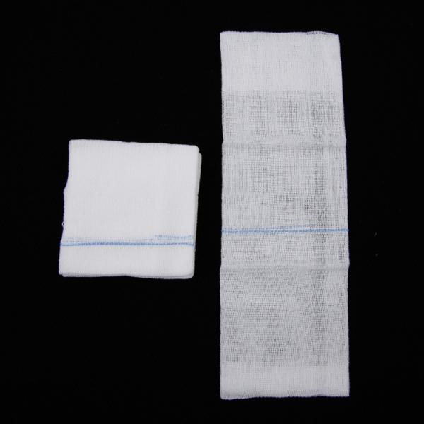 100% Cotton Antibacterial Medical Gauze Pads White 7.5cmx7.5cm Ce Certified