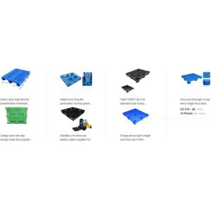 Light weight one time plastic pallets for transport and storage, Heavy duty