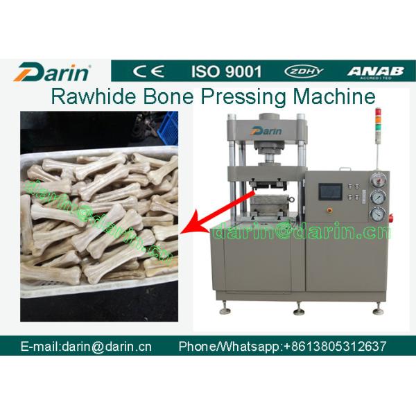 Quality Chew Pressed Rawhide Dog Bone Making Machine PLC Control Pet Food Machine wholesale