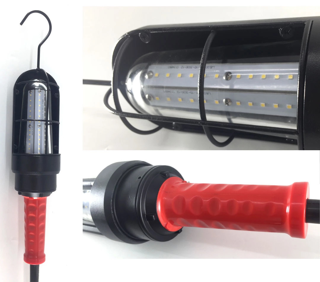 Explosion Proof LED Drop Light for C1D1 Hazardous Areas with Extension Cord or