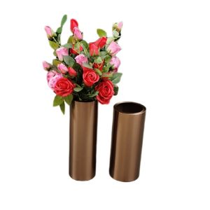 Luxury big round metal flower pot vertical garden flower planter