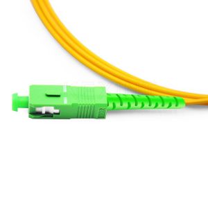 G657A1 3M SC APC Simplex Optical Fiber Patch Cable FTTH LSZH 2.0MM Single Mode