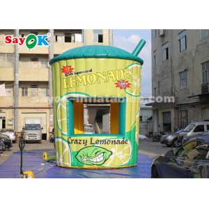 Best Inflatable Tent 5m High PVC Inflatable Lemonade Stand Booth With Blower For