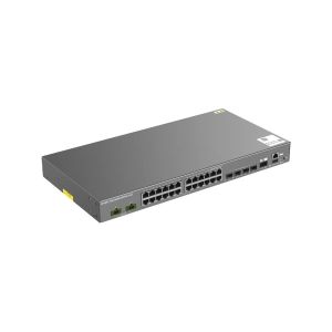 High-Performance Ruijie Switch With 24G+4X Ports PoE+ Support Industrial-Grade