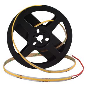 COB LED Linear Strip Lighting DC12V 24V 5MM/8MM/10MM White PCB Single Color