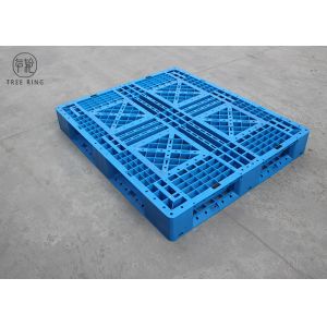 Single HDPE Plastic Pallets Hd Full Perimeter Bottom , Reinforced Plastic