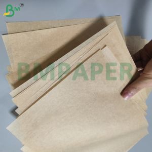 35gsm 38gsm Brown Double Side Silicone Oil Paper For Barbecue 24 x 36 inches