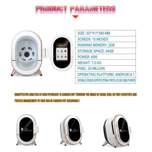 Wood Lamp Smart Magic Mirror Skin Analyzer Machine With Touch Screen
