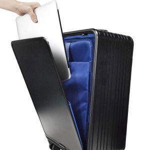 Unisex Luxury Travel Luggage Sets PC Carry-on Spinner Suitcases with TSA Lock Front Open end Holiday Travel Solution