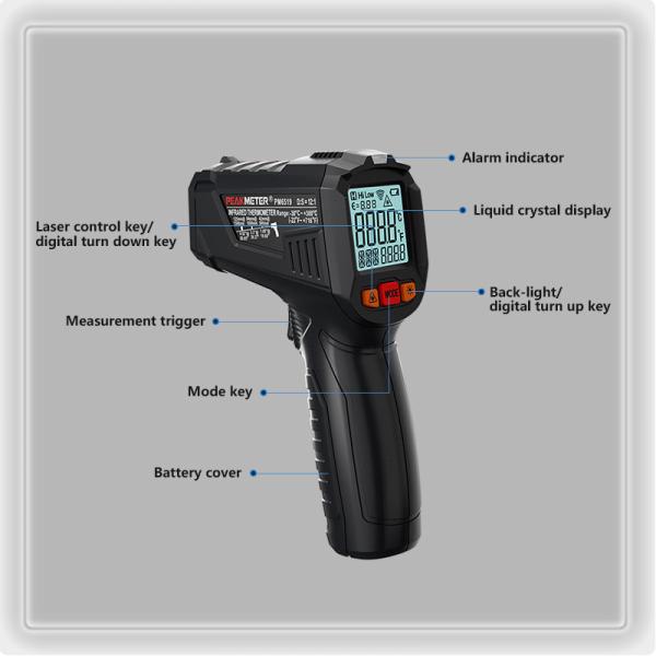 Non Contact Handheld Industrial Grade Thermometer 13 Point Laser Measurement