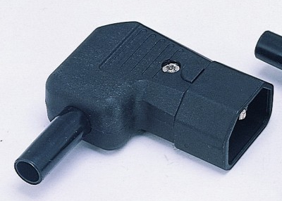 IEC 60320 Cable Mount AC Electrical Plug JA-2233-2 10A 250VAC 3PIN Screw Inlet Rewireable Male Power Entry Connector