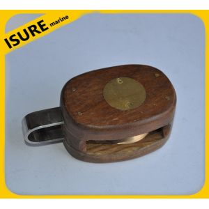 China Bronze & Teak - Single Teak Block for marine on sale