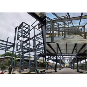 C Purlin Two Story 500kg/㎡ Light Steel Structure Building