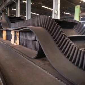 Cheap Anti-overflow Rubber Steel Cord Corrugated Sidewall Conveyor Belt for sale