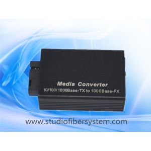 Mini 1port gigabit ethernet fiber media converter for 1000M ethernet over SC SM