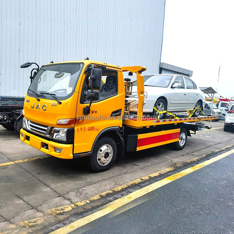 JAC 5 Ton Flatbed Rollback Towing Wrecker Tow Truck