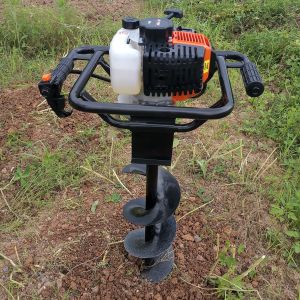 52 CC 2 Stroke Gas Post Hole Digger 1.45 KW Petrol Gasoline Power Ice Auger