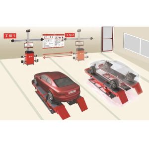 China Sunshine Aligner Movable Wheel Alignment Equipment With Dual Screen And Optional ADAS on sale