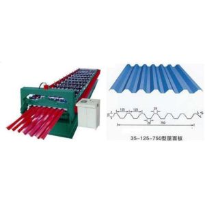 Industrial Steel Roof Tile Roll Forming Machine With Automatic SAJ Inverter