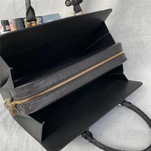 Business Style Authentic Ostrich Skin Men's Passcode Briefcase Large Shoulder