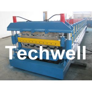 Automatic PLC Control Dual Level Roll Forming Machine With Manual / Automatic