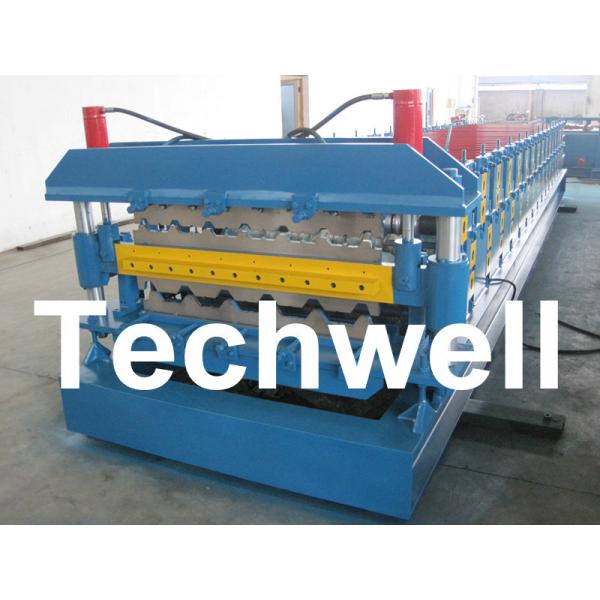 Automatic PLC Control Dual Level Roll Forming Machine With Manual / Automatic
