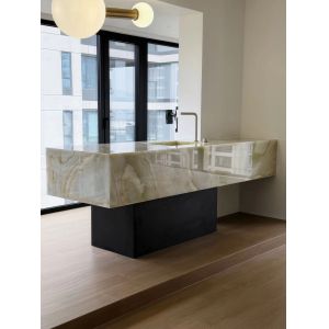China Luxury Verde Alpi Marble Countertop | Jade Green with Gold Veins for Kitchen & Bathroom on sale