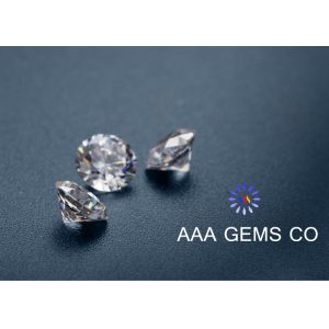 Colorless Polished Round Moissanite 7.5mm For Engagement Ring