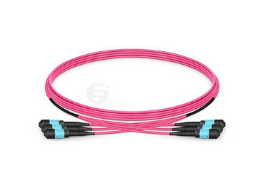 High Density Fiber Optic Trunk Cable 100% Pre Terminated MTP/MPO 12/24c With Low