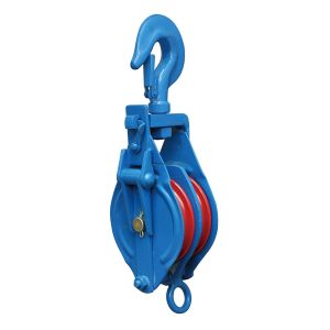 Double Sheave Block Pulley / Snatch Block Pulley With Hook Open Type CE