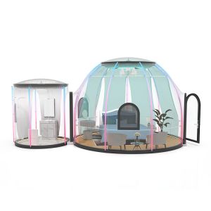 Dome Shaped Glamping Bubble Tent ROSH Customized Fire Retardant