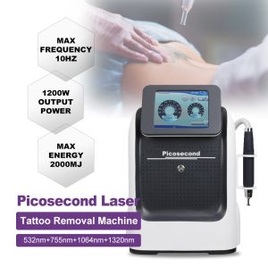 Portable Super Picosecond White Picolaser Tattoo Removal Machine For Body Skin