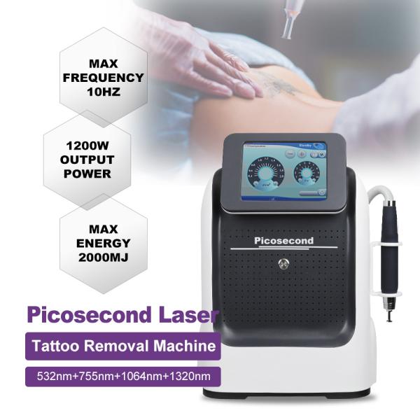 Quality Portable Super Picosecond White Picolaser Tattoo Removal Machine For Body Skin Rejuvenation wholesale