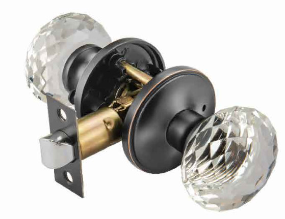 Antitheft Knob Door Lock Adjustable 2 - 3/8 Backset Vintage Door Knobs With