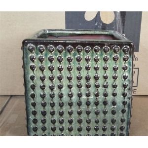 Small Square 12x12x12cm Glazed Ceramic Indoor Pots