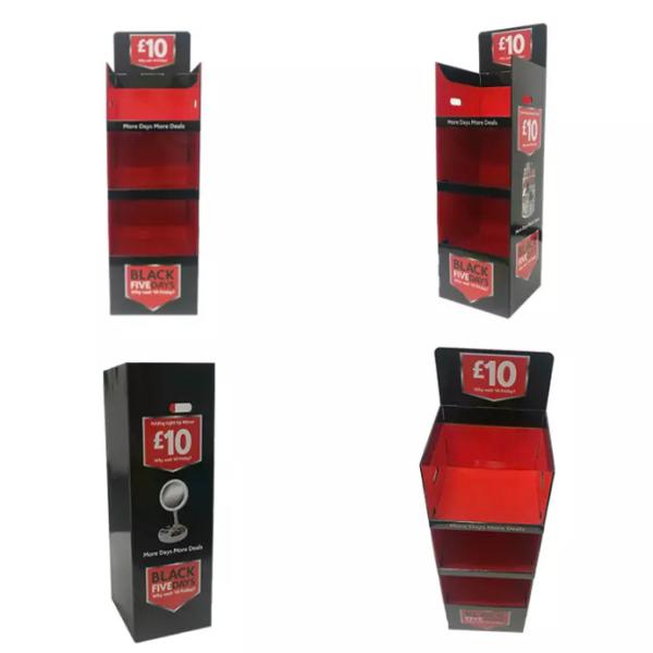 Promotional Cardboard Shelf Display Retail Product Easy Assemble