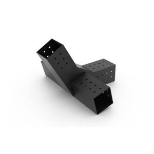 Customized Metal 3-Way Extension Corner Bracket for Wood Beams Gazebo Pergola