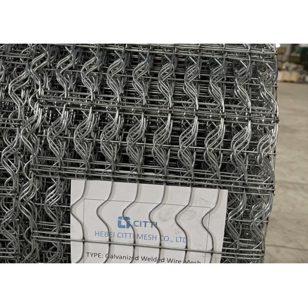 Quality 10 Lines 12.7mm Hole Size Galvanized Reinforced Welded Wire Mesh For Gas Oil Pipeline wholesale