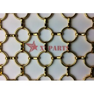 Cheap Metal Ring Mesh Linked With S Hook As Partition Curtain For Interior Decoration for sale