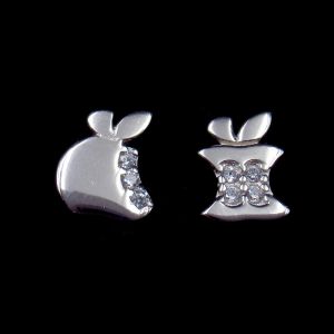 Anniversary Small 925 Silver Earrings With Five Pointed Flower Shape